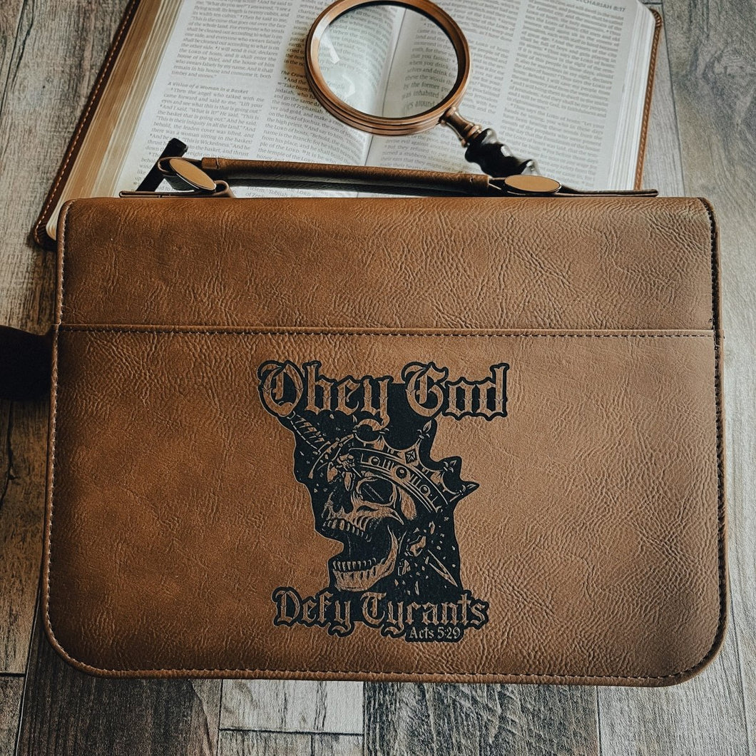 Bible Cover - Defy Tyrants - Bible Cover - The Reformed Sage - #reformed# - #reformed_gifts# - #christian_gifts#