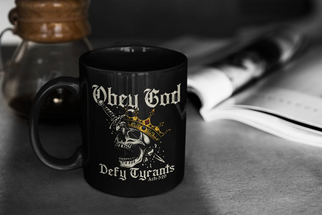 Mug - Defy Tyrants - Mug - The Reformed Sage - #reformed# - #reformed_gifts# - #christian_gifts#