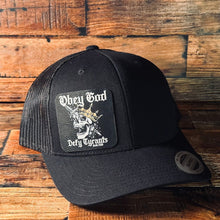 Load image into Gallery viewer, Hat - Defy Tyrants - UV Patch Hat - The Reformed Sage - #reformed# - #reformed_gifts# - #christian_gifts#

