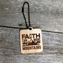 Load image into Gallery viewer, Keyring - Faith Can Move Mountains - Keychain - The Reformed Sage - #reformed# - #reformed_gifts# - #christian_gifts#
