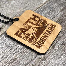 Load image into Gallery viewer, Keyring - Faith Can Move Mountains - Keychain - The Reformed Sage - #reformed# - #reformed_gifts# - #christian_gifts#
