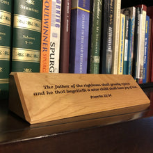 Load image into Gallery viewer, desk plaque - Father of the Righteous- Desk plaque - The Reformed Sage - #reformed# - #reformed_gifts# - #christian_gifts#
