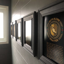 Load image into Gallery viewer, Printed Art - Five Sola Seal Set - Wall Art - The Reformed Sage - #reformed# - #reformed_gifts# - #christian_gifts#
