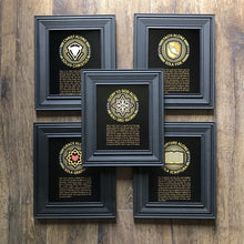 Load image into Gallery viewer, Printed Art - Five Sola Seal Set - Wall Art - The Reformed Sage - #reformed# - #reformed_gifts# - #christian_gifts#
