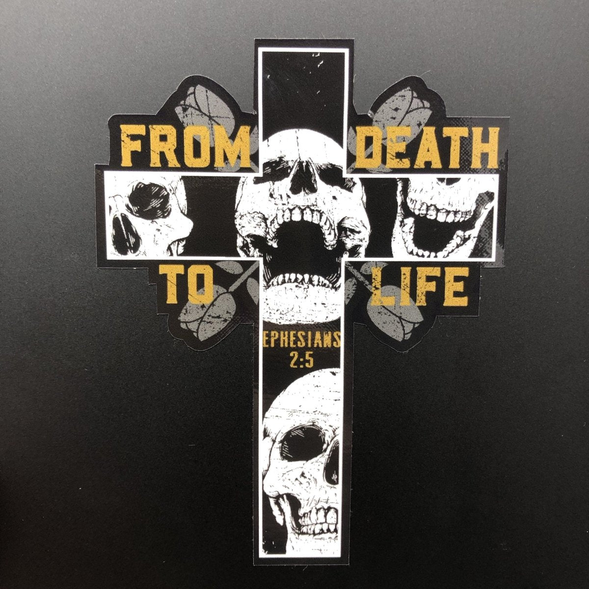 Decal - From Death to Life - Decal - The Reformed Sage - #reformed# - #reformed_gifts# - #christian_gifts#