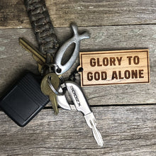Load image into Gallery viewer, Keyring - Glory to God Alone - Keychain - The Reformed Sage - #reformed# - #reformed_gifts# - #christian_gifts#
