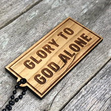 Load image into Gallery viewer, Keyring - Glory to God Alone - Keychain - The Reformed Sage - #reformed# - #reformed_gifts# - #christian_gifts#
