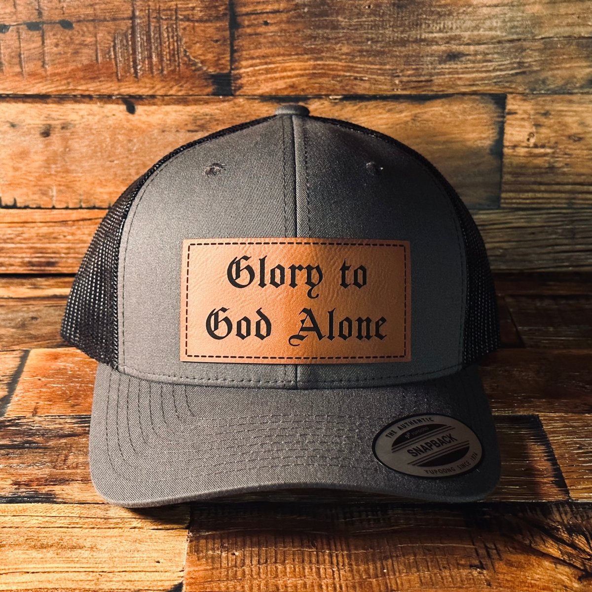 Hat - Glory to God Alone - Patch Hat - The Reformed Sage - #reformed# - #reformed_gifts# - #christian_gifts#