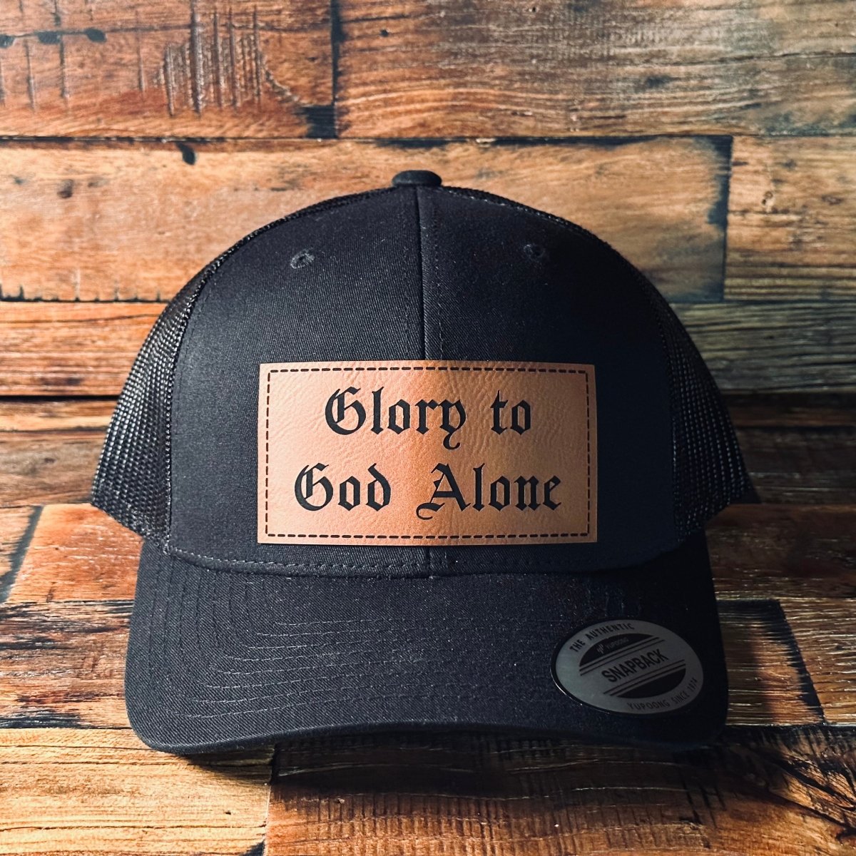 Hat - Glory to God Alone - Patch Hat - The Reformed Sage - #reformed# - #reformed_gifts# - #christian_gifts#