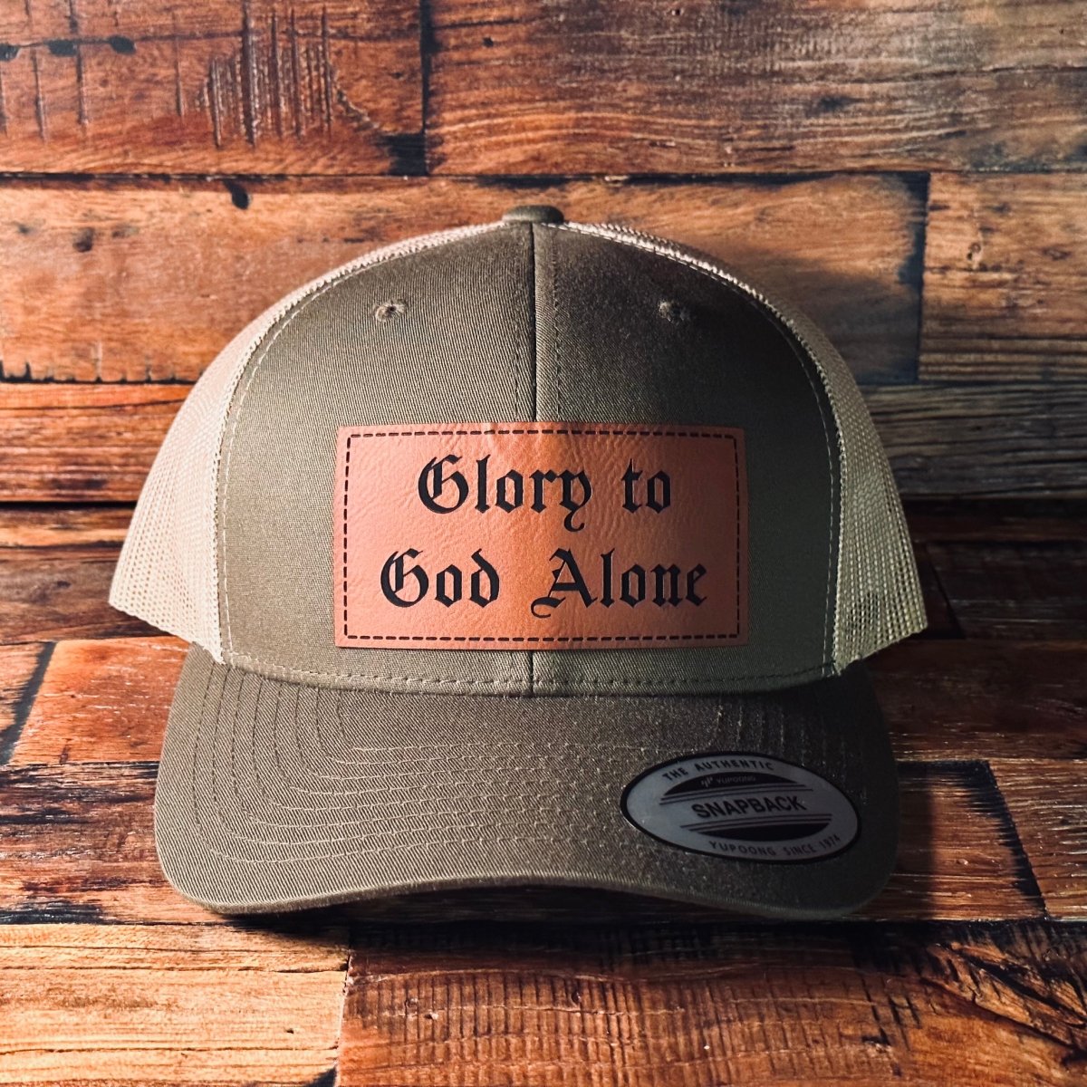 Hat - Glory to God Alone - Patch Hat - The Reformed Sage - #reformed# - #reformed_gifts# - #christian_gifts#
