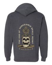 Load image into Gallery viewer, Zip up hoodie - God of Vengeance - Zip Hoodie - The Reformed Sage - #reformed# - #reformed_gifts# - #christian_gifts#
