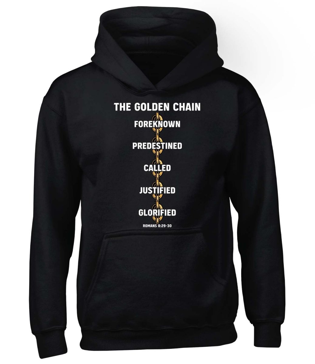 Hoodie - Golden Chain - Hoodie - The Reformed Sage - #reformed# - #reformed_gifts# - #christian_gifts#