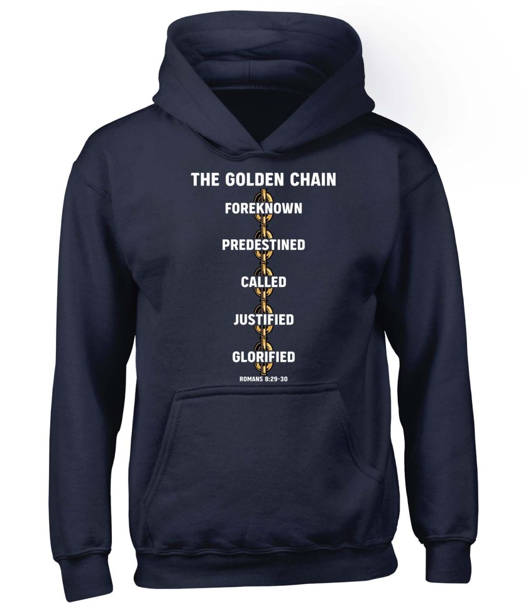 Hoodie - Golden Chain - Hoodie - The Reformed Sage - #reformed# - #reformed_gifts# - #christian_gifts#