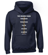 Load image into Gallery viewer, Hoodie - Golden Chain - Hoodie - The Reformed Sage - #reformed# - #reformed_gifts# - #christian_gifts#

