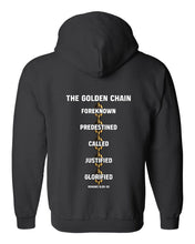 Load image into Gallery viewer, Zip up hoodie - Golden Chain - Zip Hoodie - The Reformed Sage - #reformed# - #reformed_gifts# - #christian_gifts#
