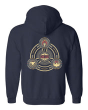 Load image into Gallery viewer, Zip up hoodie - Greek Trinity - Zip Hoodie - The Reformed Sage - #reformed# - #reformed_gifts# - #christian_gifts#
