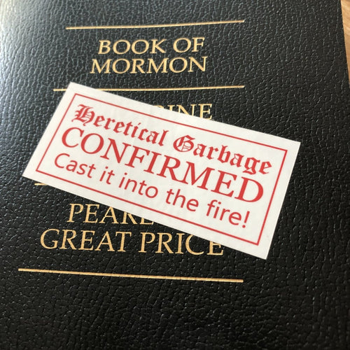 Decal - Heretical Garbage - Decal - The Reformed Sage - #reformed# - #reformed_gifts# - #christian_gifts#