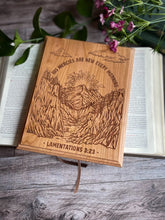 Load image into Gallery viewer, Engravedwood - His Mercies Are New - Engraved Wood Art - The Reformed Sage - #reformed# - #reformed_gifts# - #christian_gifts#
