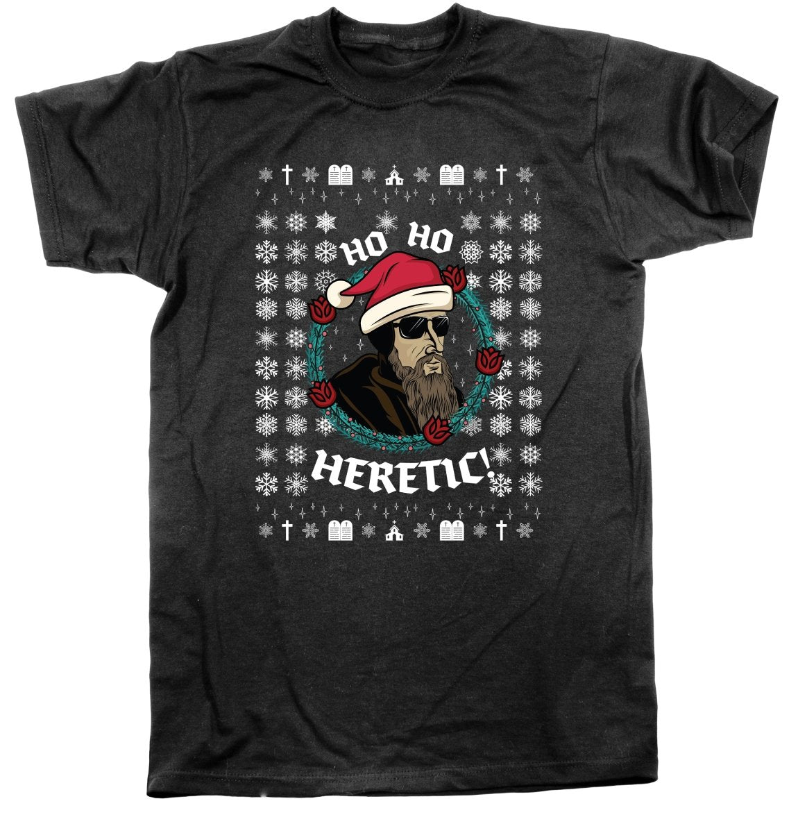 Ho Ho Heretic John Calvin Ugly Christmas Shirt The Reformed