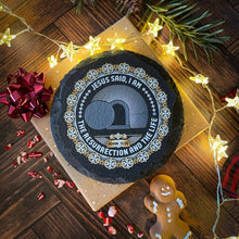 Load image into Gallery viewer, Slate Coaster - I AM Series - UV Slate Coaster - The Reformed Sage - #reformed# - #reformed_gifts# - #christian_gifts#
