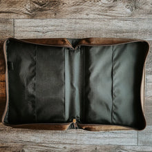 Load image into Gallery viewer, Bible Cover - I AM: The Alpha and The Omega - Bible Cover - The Reformed Sage - #reformed# - #reformed_gifts# - #christian_gifts#
