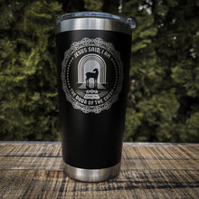 Load image into Gallery viewer, 20oz tumbler - I AM: The Door of the Sheep - 20oz - The Reformed Sage - #reformed# - #reformed_gifts# - #christian_gifts#
