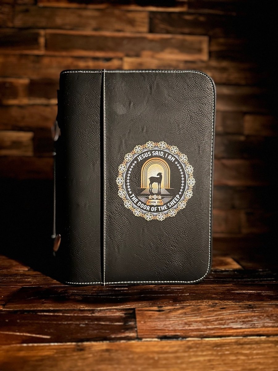 Colored Bible Cover - I AM: The Door of the Sheep - Colored Bible Cover - The Reformed Sage - #reformed# - #reformed_gifts# - #christian_gifts#