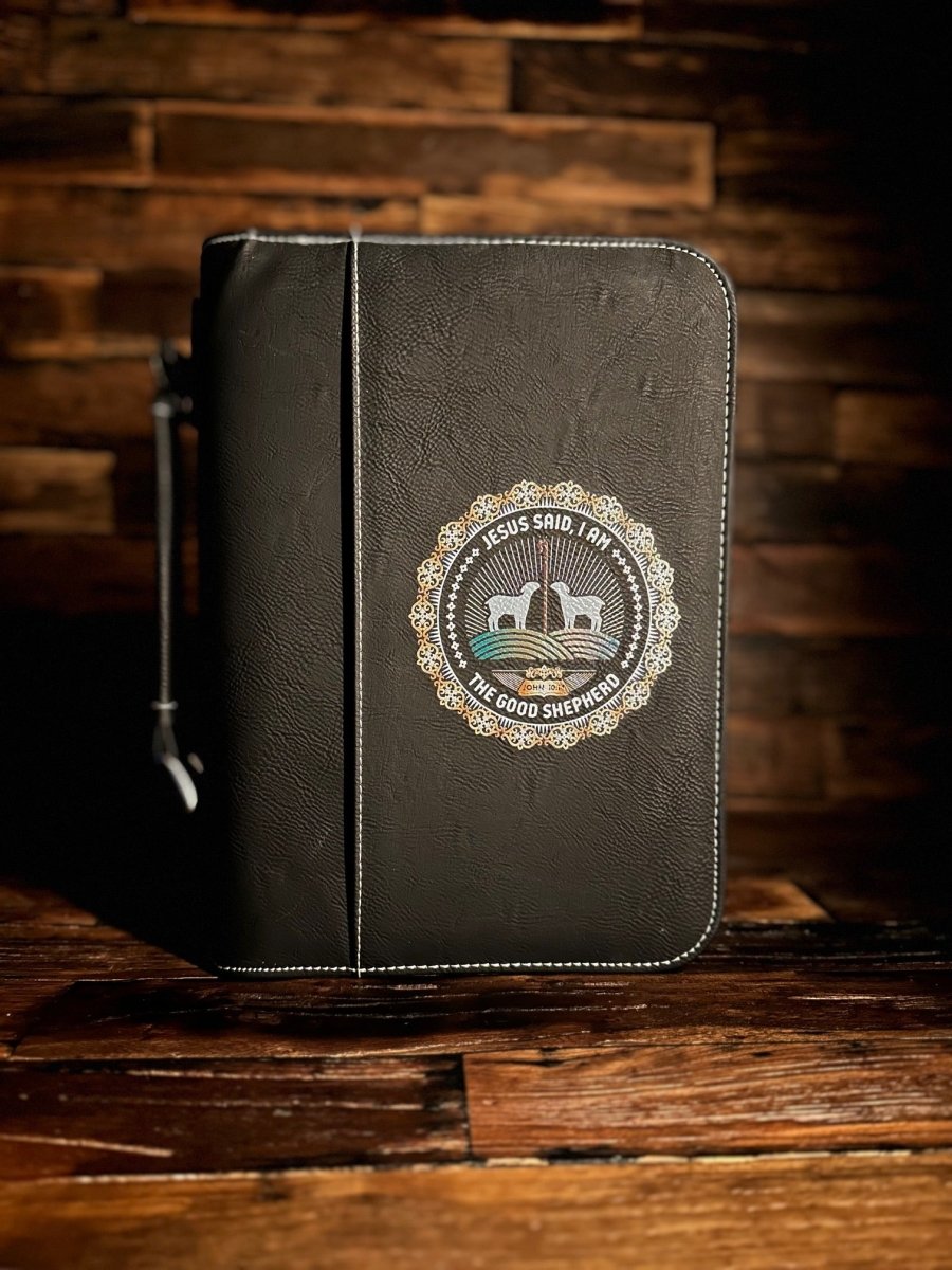 Colored Bible Cover - I AM: The Good Shepherd - Colored Bible Cover - The Reformed Sage - #reformed# - #reformed_gifts# - #christian_gifts#