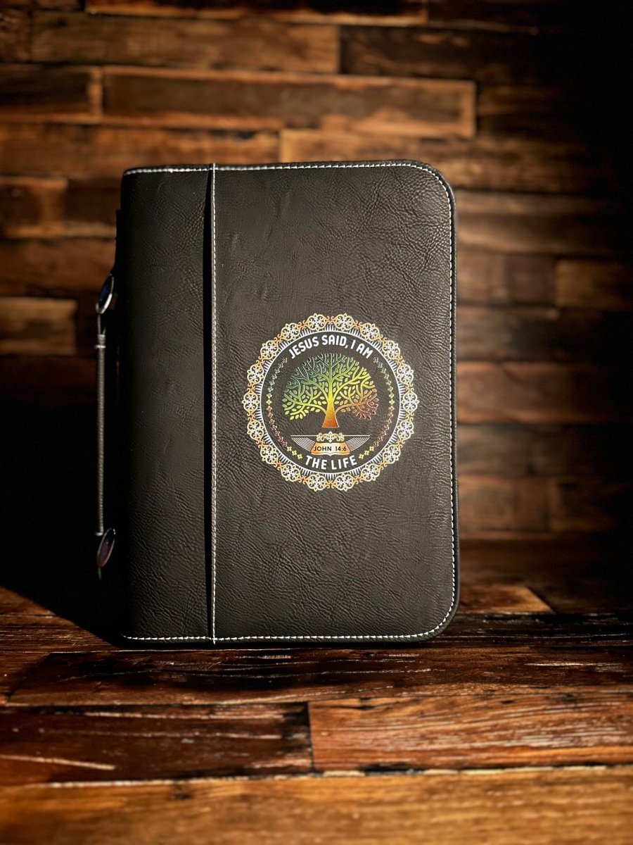 Colored Bible Cover - I AM: The Life - Colored Bible Cover - The Reformed Sage - #reformed# - #reformed_gifts# - #christian_gifts#