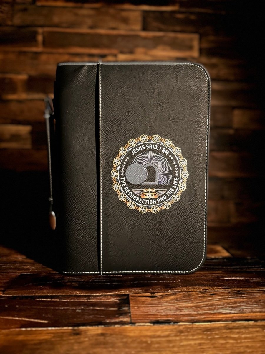 Colored Bible Cover - I AM: The Resurrection and the Life - Colored Bible Cover - The Reformed Sage - #reformed# - #reformed_gifts# - #christian_gifts#