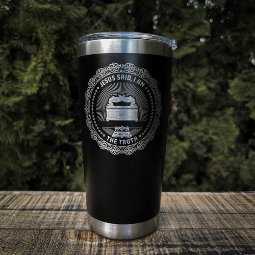 20oz tumbler - I AM: The Truth - 20oz - The Reformed Sage - #reformed# - #reformed_gifts# - #christian_gifts#