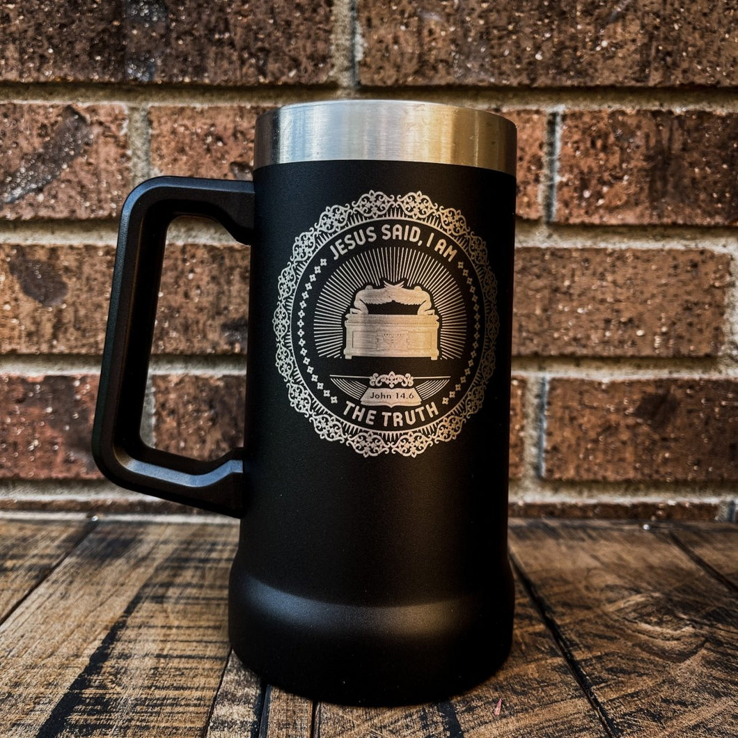 24oz Stein - I AM: The Truth - 24oz Stein - The Reformed Sage - #reformed# - #reformed_gifts# - #christian_gifts#
