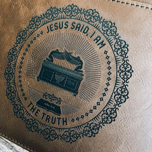 Load image into Gallery viewer, Bible Cover - I AM: The Truth - Bible Cover - The Reformed Sage - #reformed# - #reformed_gifts# - #christian_gifts#
