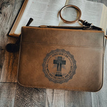 Load image into Gallery viewer, Bible Cover - I AM: The Way, and The Truth, and The Life - Bible Cover - The Reformed Sage - #reformed# - #reformed_gifts# - #christian_gifts#
