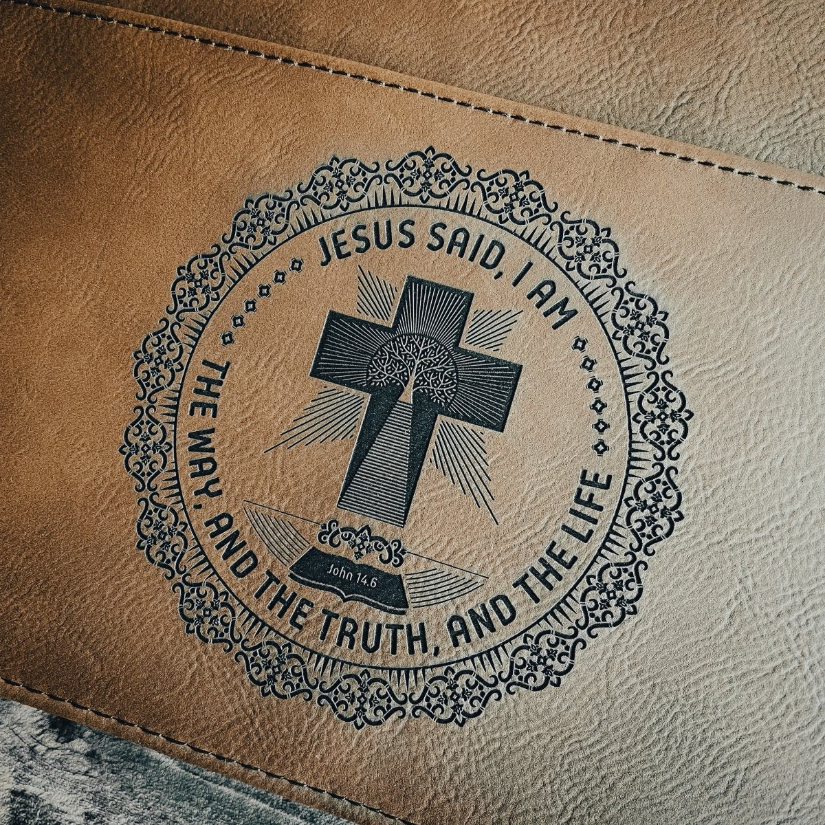 Bible Cover - I AM: The Way, and The Truth, and The Life - Bible Cover - The Reformed Sage - #reformed# - #reformed_gifts# - #christian_gifts#