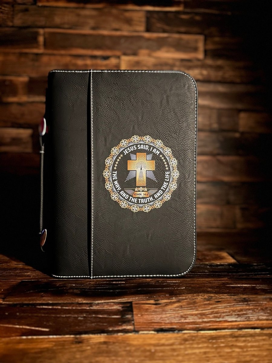 Colored Bible Cover - I AM: The Way, and The Truth, and The Life - Colored Bible Cover - The Reformed Sage - #reformed# - #reformed_gifts# - #christian_gifts#