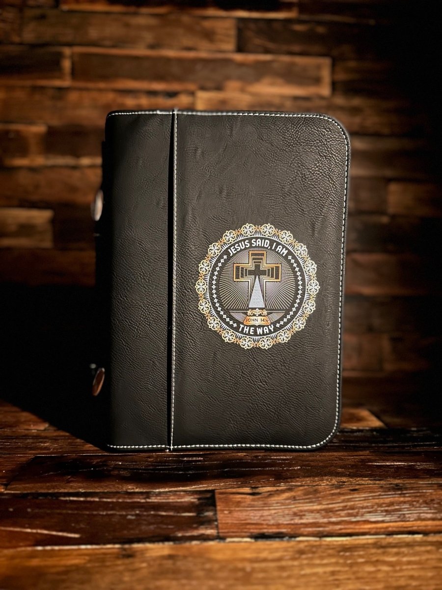 Colored Bible Cover - I AM: The Way - Colored Bible Cover - The Reformed Sage - #reformed# - #reformed_gifts# - #christian_gifts#