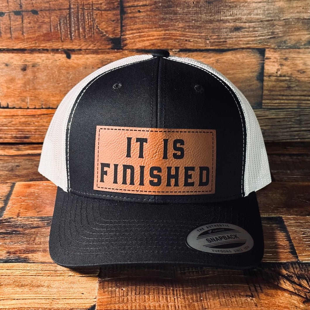 Hat - It Is Finished - Patch Hat - The Reformed Sage - #reformed# - #reformed_gifts# - #christian_gifts#
