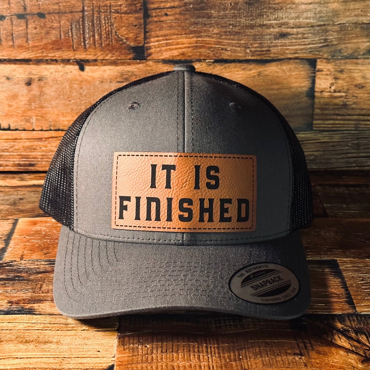 Hat - It Is Finished - Patch Hat - The Reformed Sage - #reformed# - #reformed_gifts# - #christian_gifts#