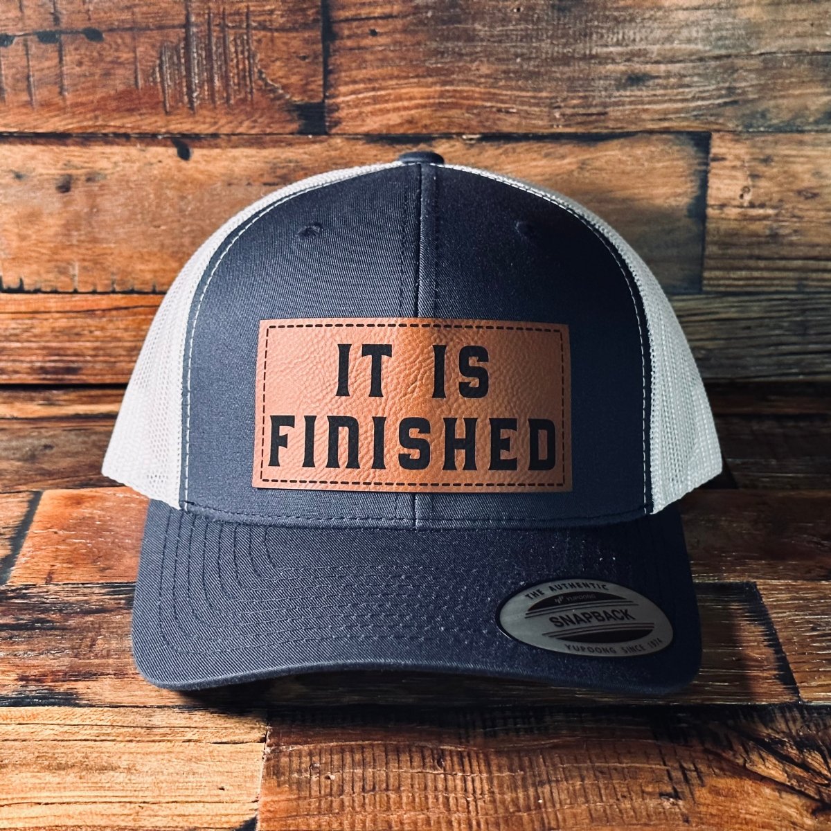 Hat - It Is Finished - Patch Hat - The Reformed Sage - #reformed# - #reformed_gifts# - #christian_gifts#