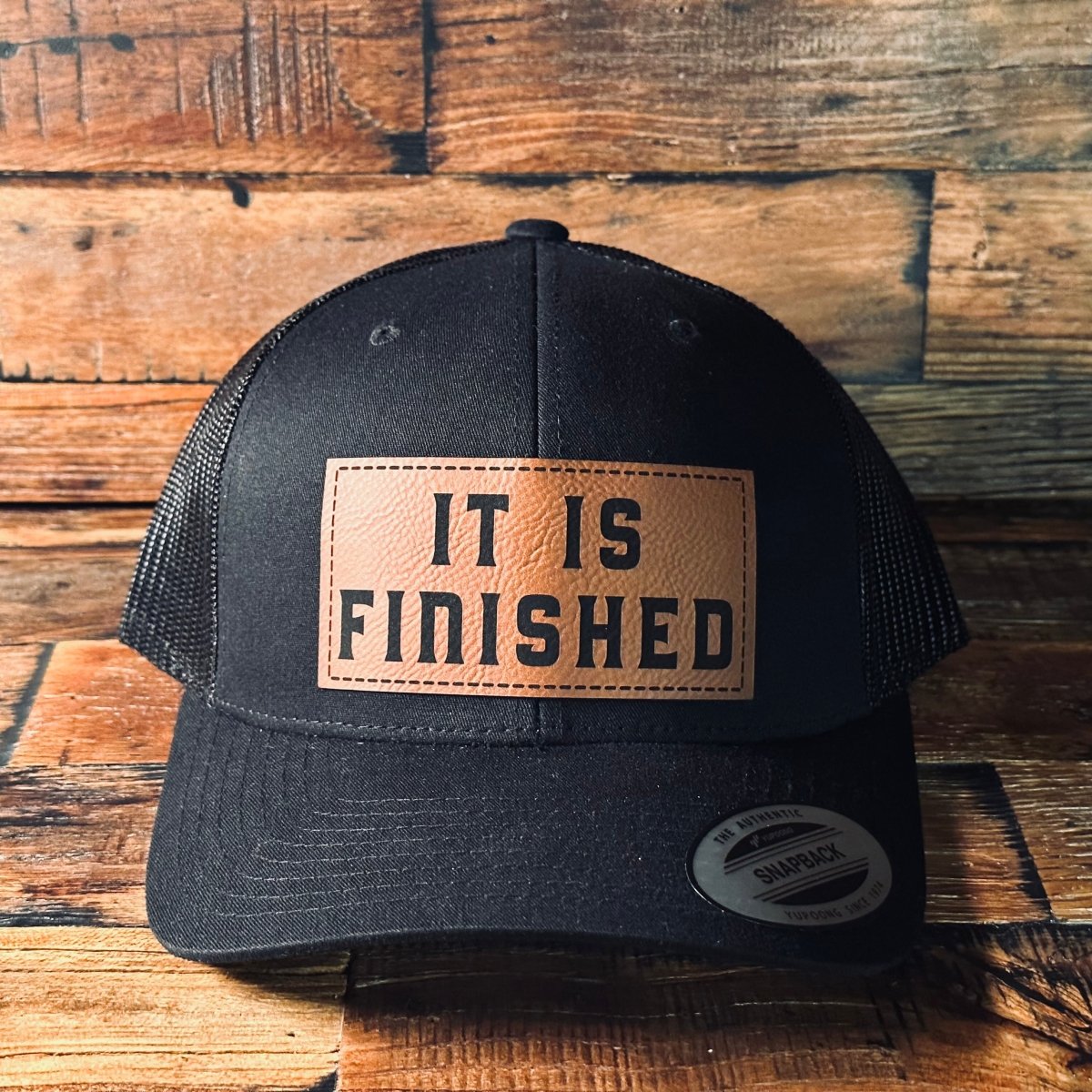 Hat - It Is Finished - Patch Hat - The Reformed Sage - #reformed# - #reformed_gifts# - #christian_gifts#