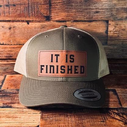 Hat - It Is Finished - Patch Hat - The Reformed Sage - #reformed# - #reformed_gifts# - #christian_gifts#