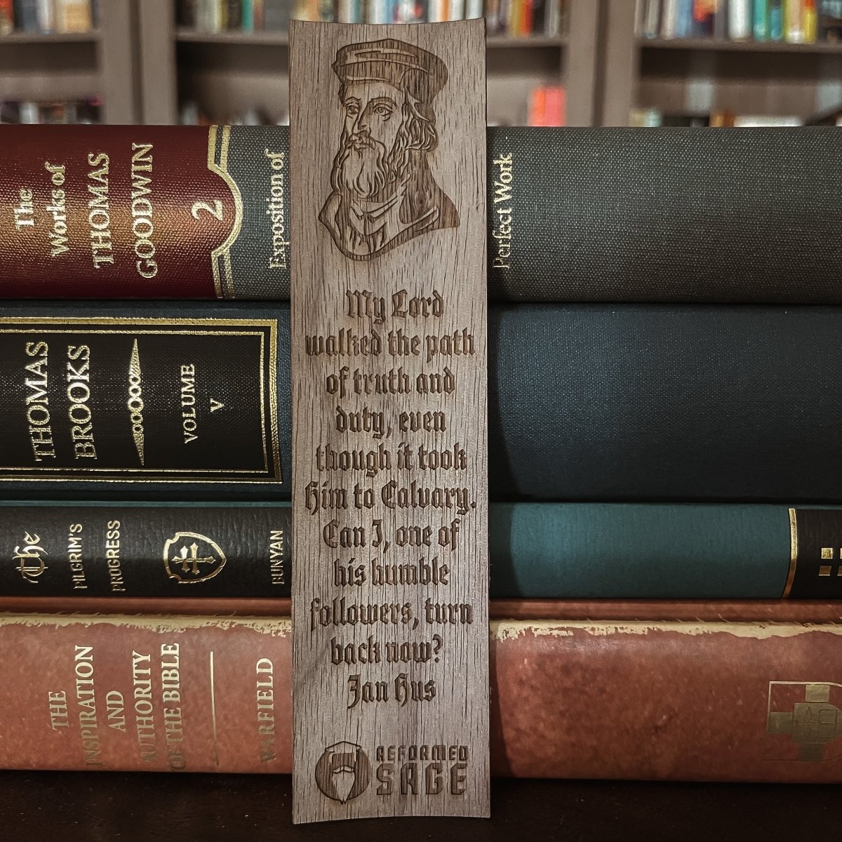 CHRISTIAN BOOKMARKS - Jan Hus - Bookmark - The Reformed Sage - #reformed# - #reformed_gifts# - #christian_gifts#