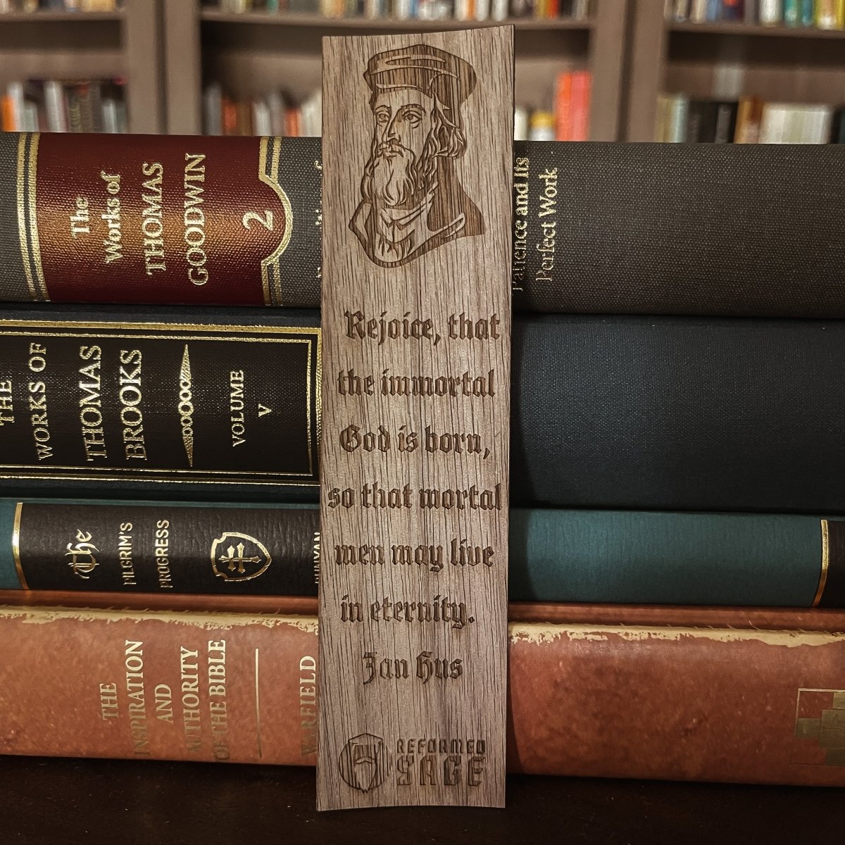 CHRISTIAN BOOKMARKS - Jan Hus - Bookmark - The Reformed Sage - #reformed# - #reformed_gifts# - #christian_gifts#