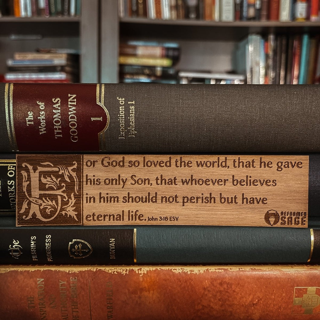 CHRISTIAN BOOKMARKS - John - Bookmark - The Reformed Sage - #reformed# - #reformed_gifts# - #christian_gifts#