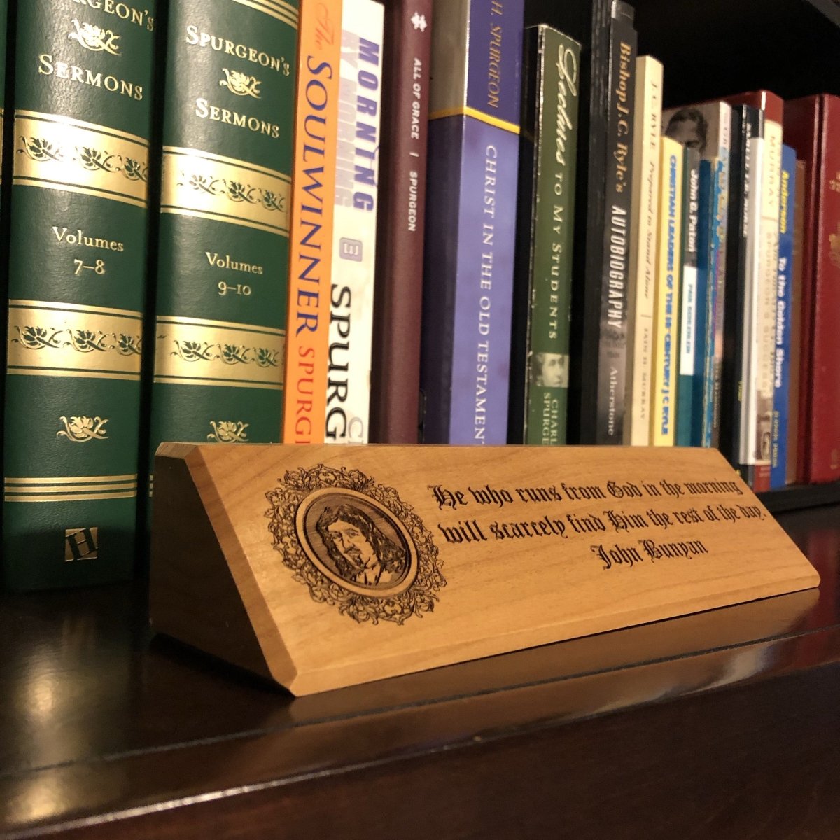 desk plaque - John Bunyan - Desk plaque - The Reformed Sage - #reformed# - #reformed_gifts# - #christian_gifts#