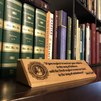 desk plaque - John Flavel - Desk plaque - The Reformed Sage - #reformed# - #reformed_gifts# - #christian_gifts#