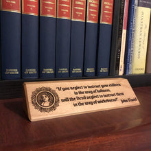 Load image into Gallery viewer, desk plaque - John Flavel - Desk plaque - The Reformed Sage - #reformed# - #reformed_gifts# - #christian_gifts#
