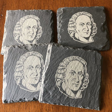 Load image into Gallery viewer, Slate Coaster - Jonathan Edwards - Slate Coaster - The Reformed Sage - #reformed# - #reformed_gifts# - #christian_gifts#
