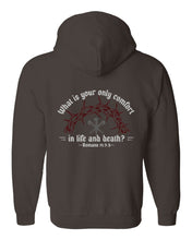 Load image into Gallery viewer, Zip up hoodie - Life &amp; Death - Zip Hoodie - The Reformed Sage - #reformed# - #reformed_gifts# - #christian_gifts#
